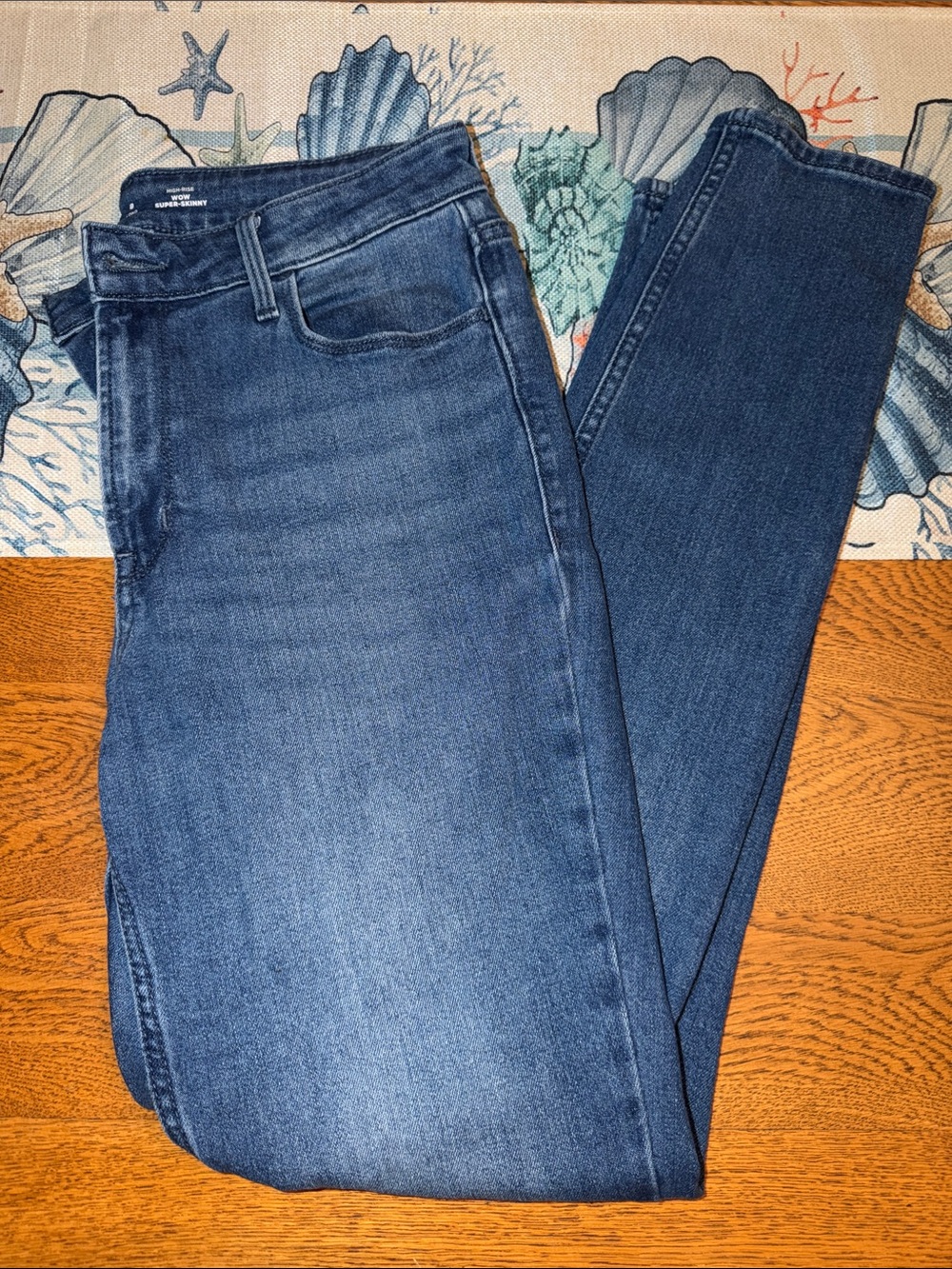 High rise super skinny jeans